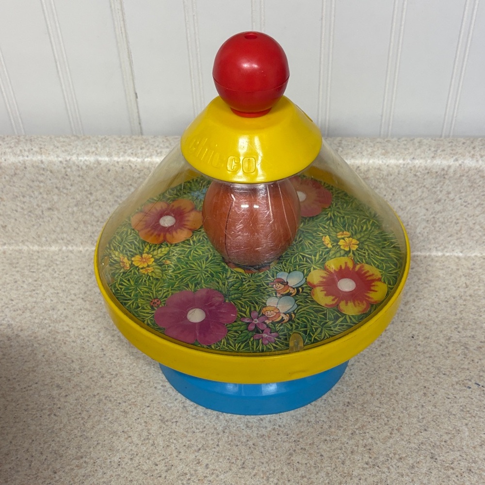 Vintage Chicco Spinning Top Toy